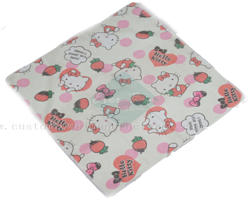 China Bulk Custom Printing Hand Towel Supplier All Over Printing Baby Towels Cloth Exporter